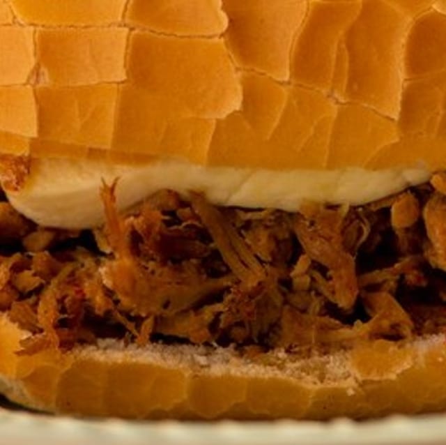 Pulled Beef BBQ Sandwich.
