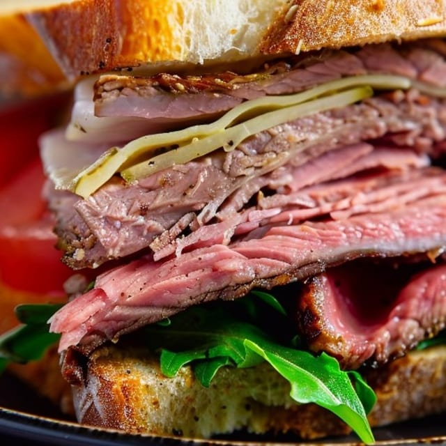 Roasted Beef Sandwich.